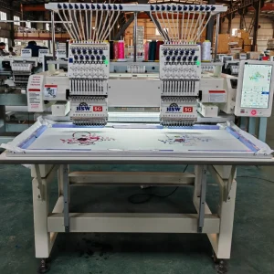 HSW 5G 1202 Double Head Embroidery Machine 24 Inches